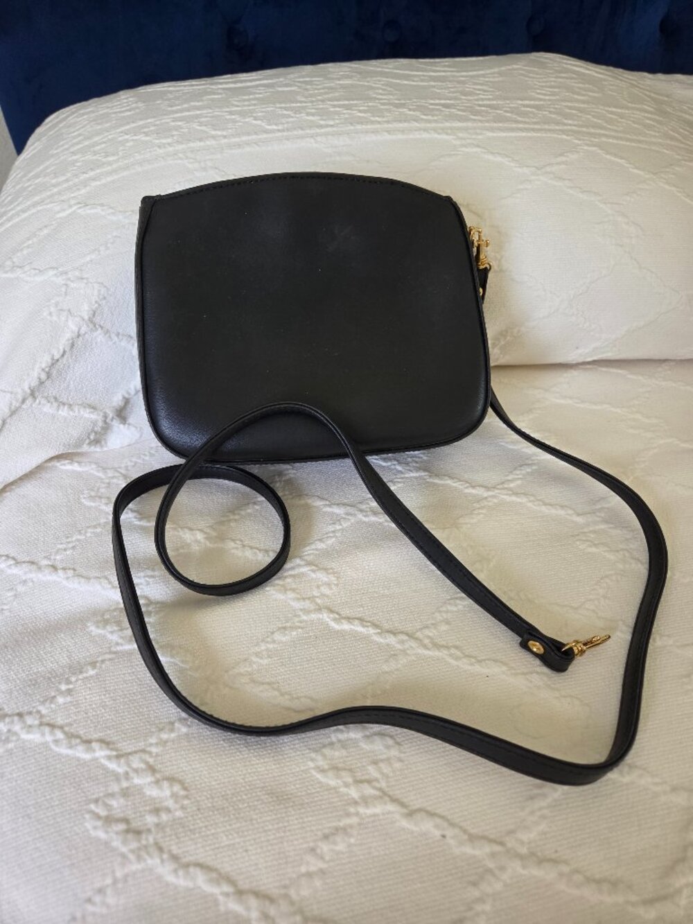 Mondani New York Black Leather Shoulder Bag/Clutch